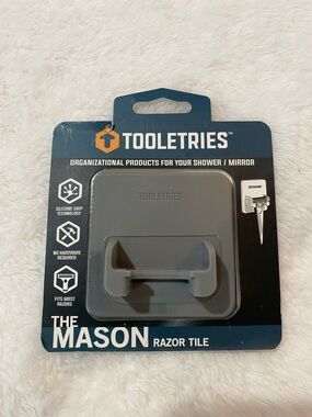 🆕 Tooletries The Mason Razor Tile Razor Holder Mirror Shower